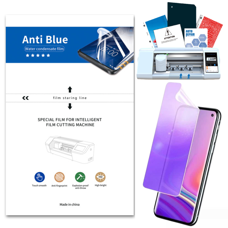 Load image into Gallery viewer, [Bulk 10Pcs/50Pcs][Anti-Blue] Universal Mobile Phone / Watch Hydrogel Soft TPU Eye Care Screen Protector For Cutting Machine - Polar Tech Australia

