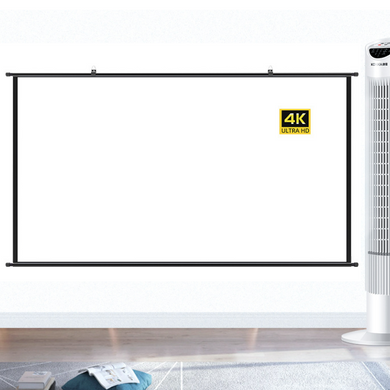 Portable Foldable Projector Hanging Wall Screen 16:9 Support 4K FHD 3D For Indoor Office Presentation Home Theater - Polar Tech Australia