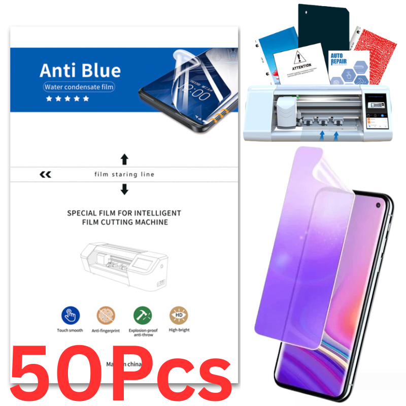 Load image into Gallery viewer, [Bulk 10Pcs/50Pcs][Anti-Blue] Universal Mobile Phone / Watch Hydrogel Soft TPU Eye Care Screen Protector For Cutting Machine - Polar Tech Australia

