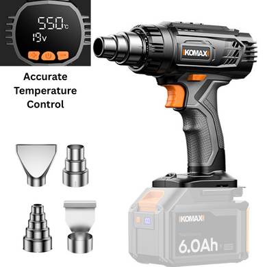 [Body Only No battery] Komax 50 Level Accurate Temperature Control Cordless Portable 21V Battery Powered Heating Hot Air Gun Station