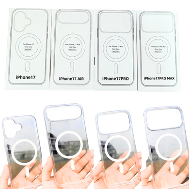 [MagSafe Compatible] Apple iPhone 17/17 Pro/17 Air/17 Pro Max - Magnetic Transparent Clear Case Cover