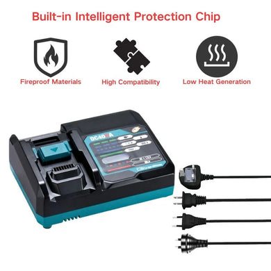 Genuine Original Replacement Fast Charger For Makita 40V - Electrical Tool Li-ion Battery - Polar Tech Australia