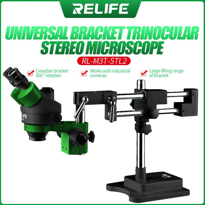 Chargez l&#39;image dans la visionneuse de la galerie, [RL-M3-STL2][360 Degree Rotation] RELIFE 0.7x - 4.5x Trinocular HD Stereo Microscope Mobile Phone PCB Motherboard Repair Tool - Polar Tech Australia
