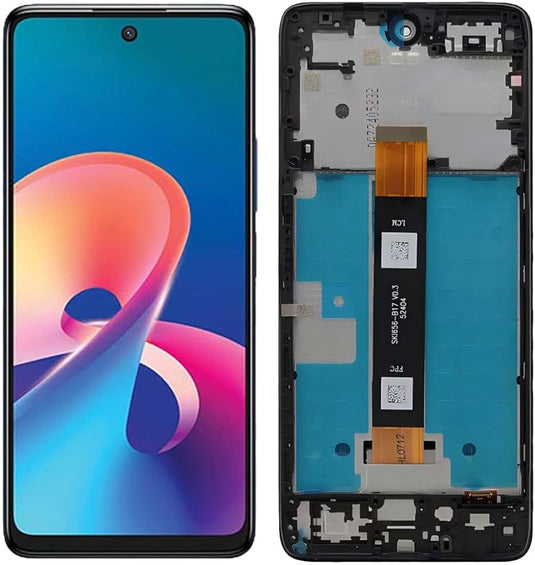[With Frame] TCL 50 XE & 50 XE Nxtpaper 5G (T614) - LCD Touch Digitizer Screen Display Assembly - Polar Tech Australia
