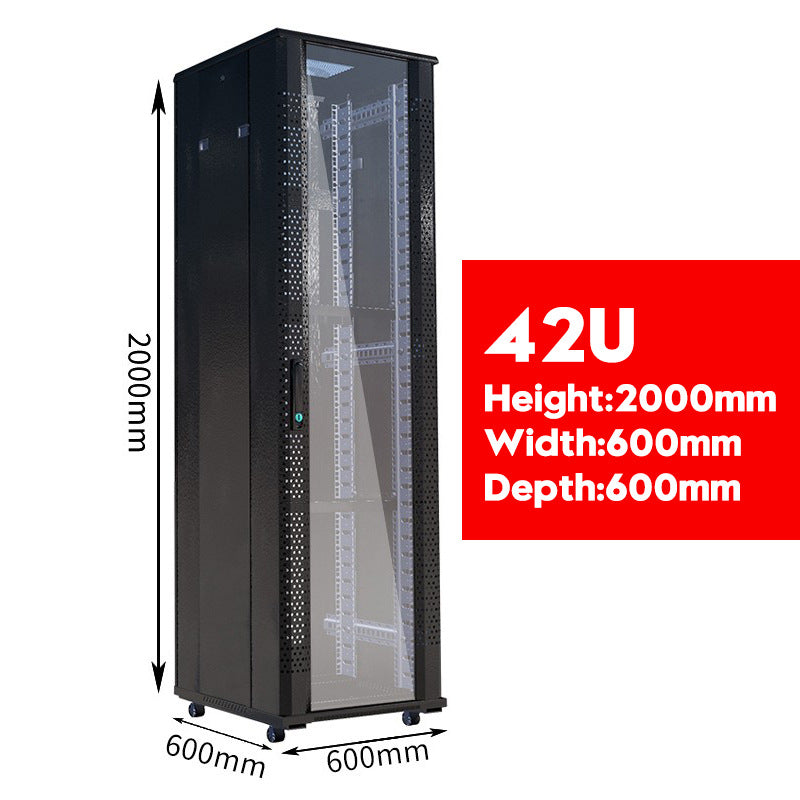 Chargez l&#39;image dans la visionneuse de la galerie, 15U 18U 22U 27U 32U 26U 42U Large Size Heavy Duty Stand Alone Free Standing Network Server CCTV PoE Switch Cabinet Rack Lockable Enclosure - Polar Tech Australia
