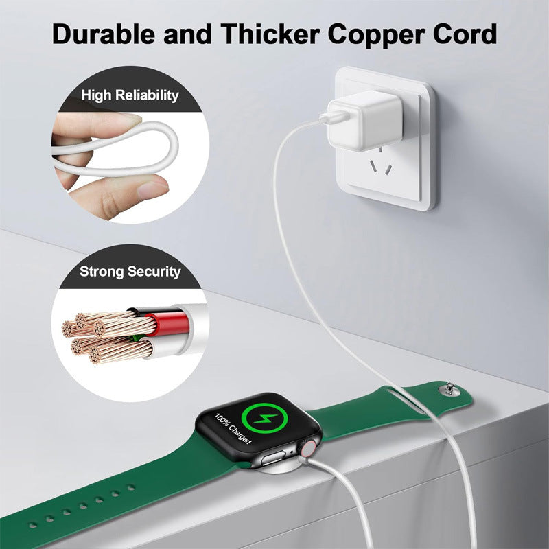 Chargez l&#39;image dans la visionneuse de la galerie, [USB-A Port] Apple Watch Magnetic Wireless Charger Charging Cable Cord
