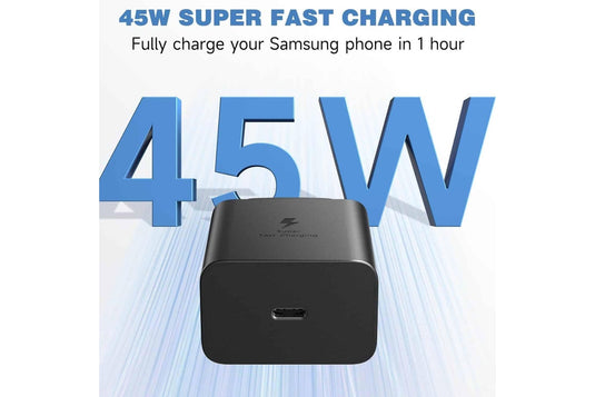 Samsung 45W Super Fast PD Type-C USB-C Port Wall Charger Travel Power Adapter (AU Plug)