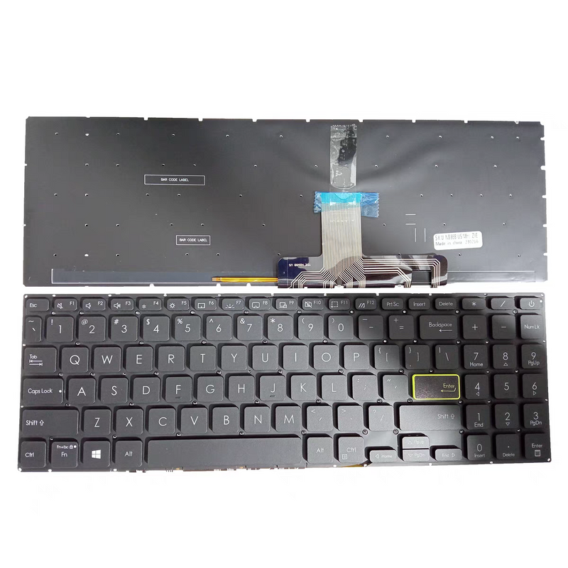 Chargez l&#39;image dans la visionneuse de la galerie, Asus Vivobook S14 S15 X521 V5100E X521FL S5600F S533F Keyboard With Backlit US Layout - Polar Tech Australia
