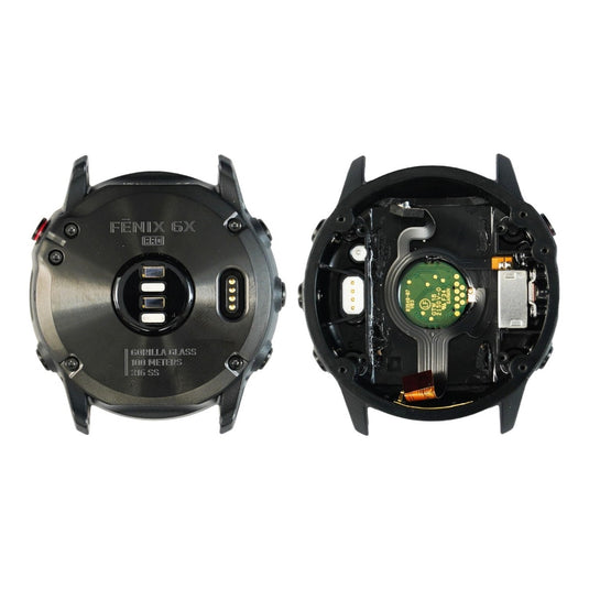 Garmin Watch Fenix 6 Pro 47MM - Back Battery Case Rear Cover Housing Charging Port Replace Part