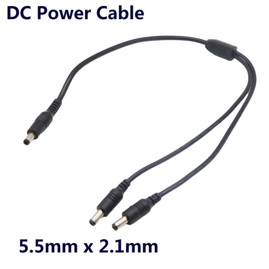 DC Power 1 DC Female To 2/4/8 Male Plug Splitter Adapter Connector Cable