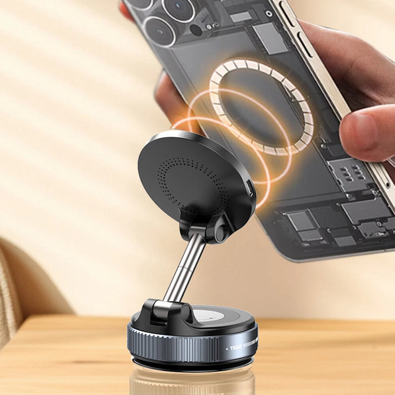 Load image into Gallery viewer, [K007S] Universal 15W Wireless Charging Super Strong Secure Vacuum Suction Magnet Phone Holder - Polar Tech Australia
