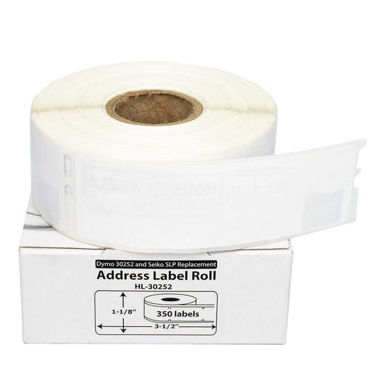 [350 Labels] Dymo LabelWriter White Label DYMO LW 30252 (1-1/8