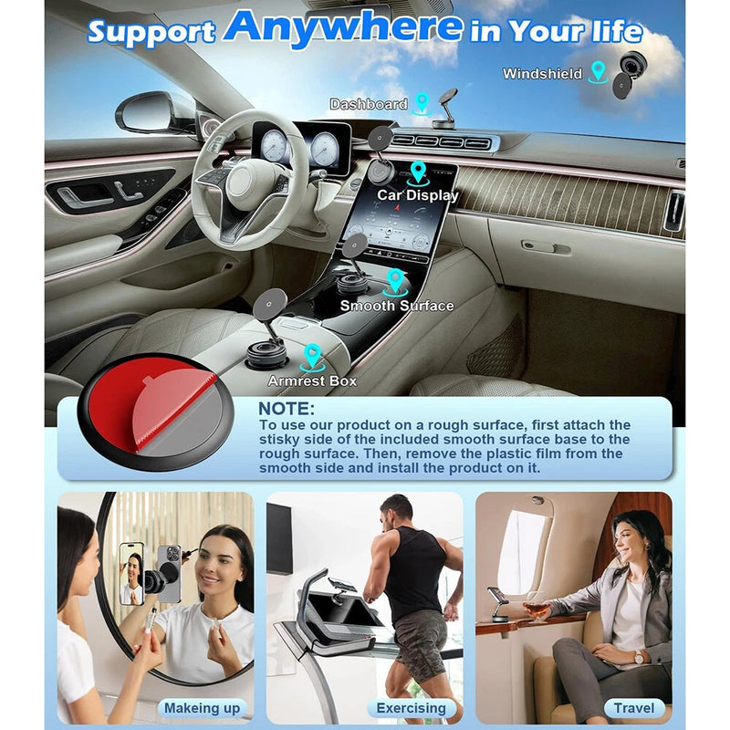 Load image into Gallery viewer, [K007S] Universal 15W Wireless Charging Super Strong Secure Vacuum Suction Magnet Phone Holder - Polar Tech Australia
