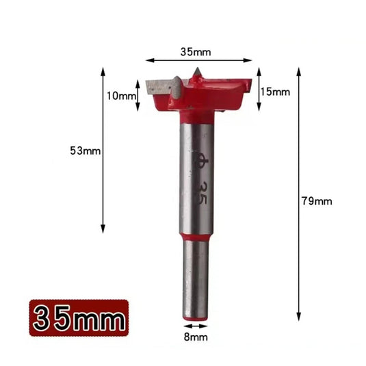 [6 in 1] Adjustable Hinge Hole Opener Hole Saw Kit Woodworking Tool Set With Storage Box (15-35mm)