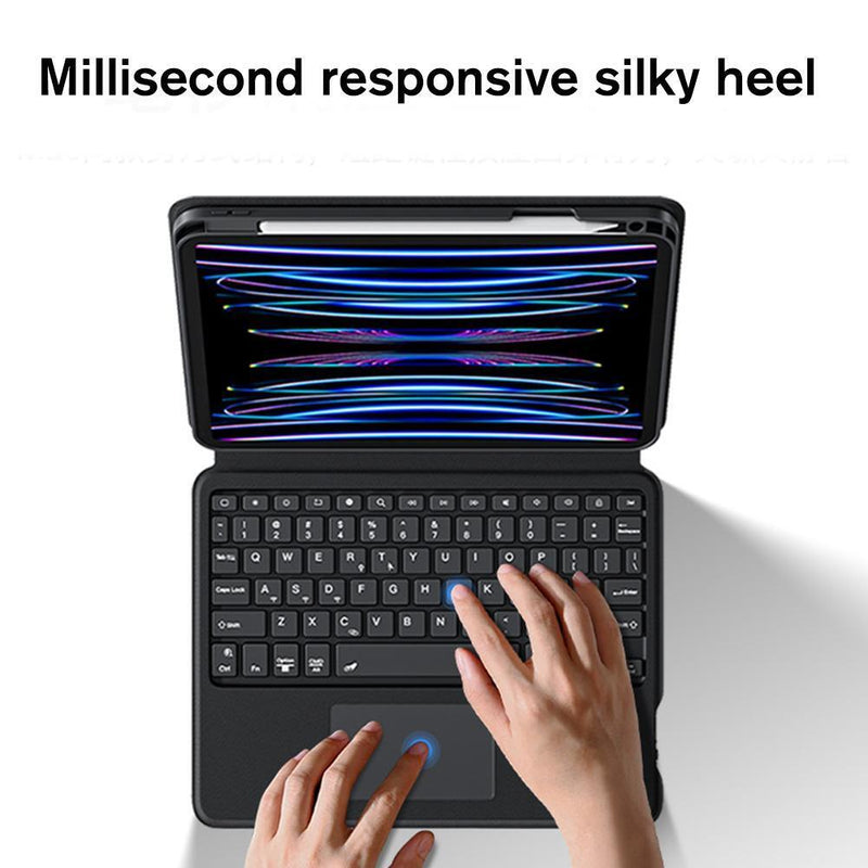 Cargue la imagen en el visor de la galería, Apple iPad 10 / 10th (2022) 10.9” Magic 360 Rotation Detachable Smart Wireless Trackpad Keyboard Flip Case - Polar Tech Australia
