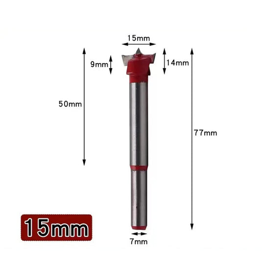 [6 in 1] Adjustable Hinge Hole Opener Hole Saw Kit Woodworking Tool Set With Storage Box (15-35mm)