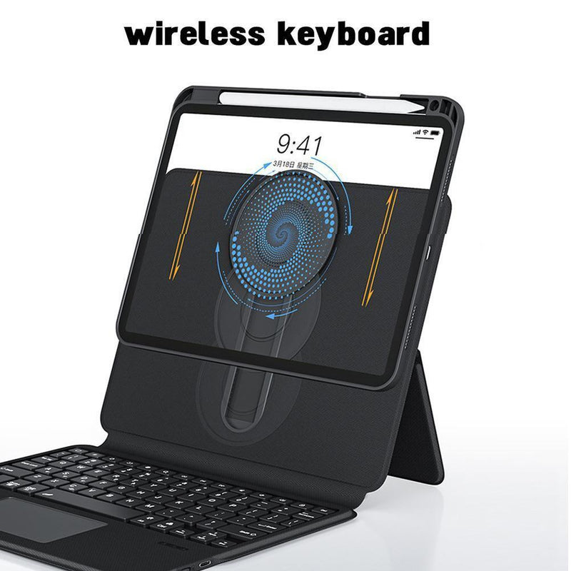 Cargue la imagen en el visor de la galería, Apple iPad 10 / 10th (2022) 10.9” Magic 360 Rotation Detachable Smart Wireless Trackpad Keyboard Flip Case - Polar Tech Australia
