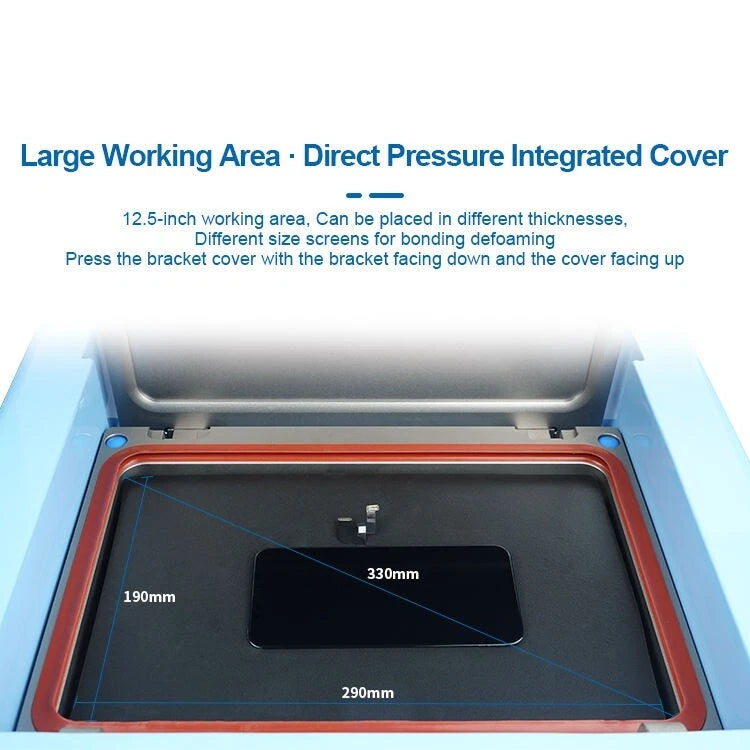 Load image into Gallery viewer, [Sunshine S-959P] 12.5-inch Mute Laminating Debubblers One Machine Defoaming Air Compressor - Polar Tech Australia
