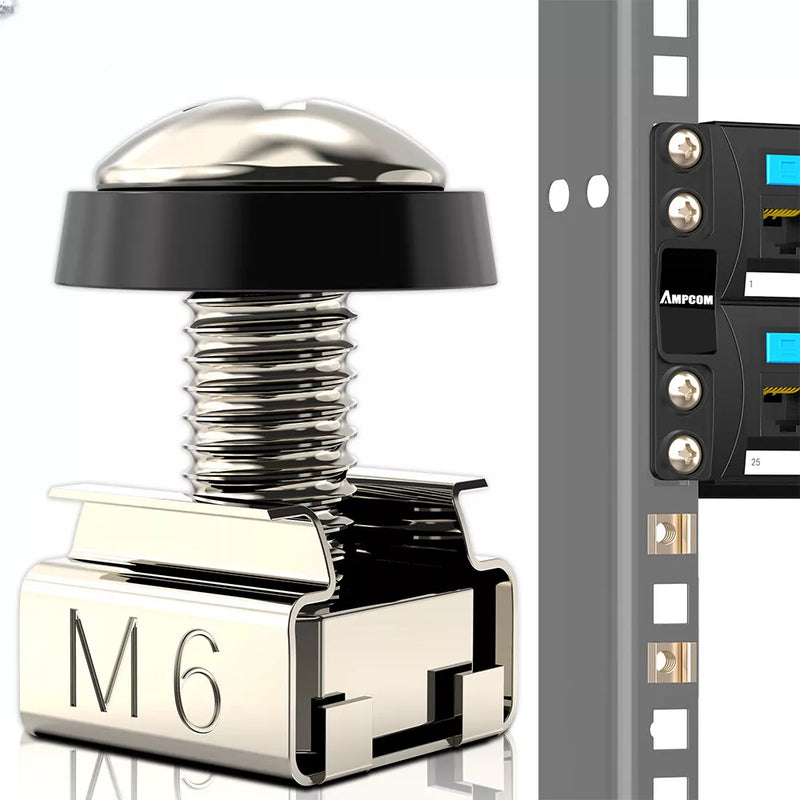 Chargez l&#39;image dans la visionneuse de la galerie, 10 Pcs M6 Mounting Screws Cage Nuts for Network Server Rack Cabinet - Polar Tech Australia
