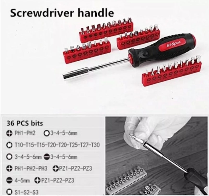 Cargue la imagen en el visor de la galería, Hi-Spec 77 in 1 General Purpose Tool Home Repair Car Maintainence Tool Kits Mechanic Tool Set
