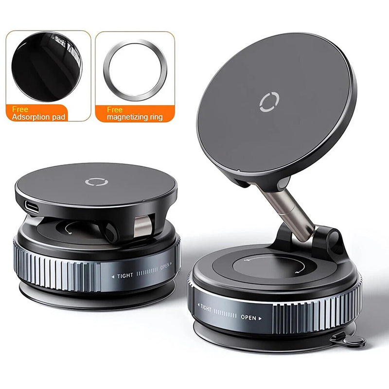 Load image into Gallery viewer, [K007S] Universal 15W Wireless Charging Super Strong Secure Vacuum Suction Magnet Phone Holder - Polar Tech Australia
