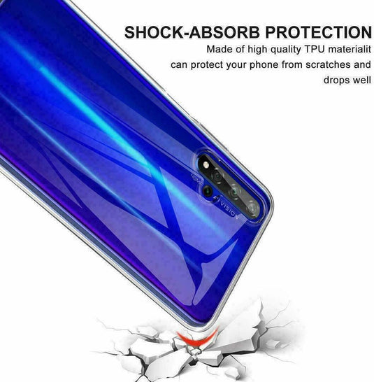 Motorola Moto E6i - AirPillow Cushion Transparent Soft Clear TPU Protective Case - Polar Tech Australia