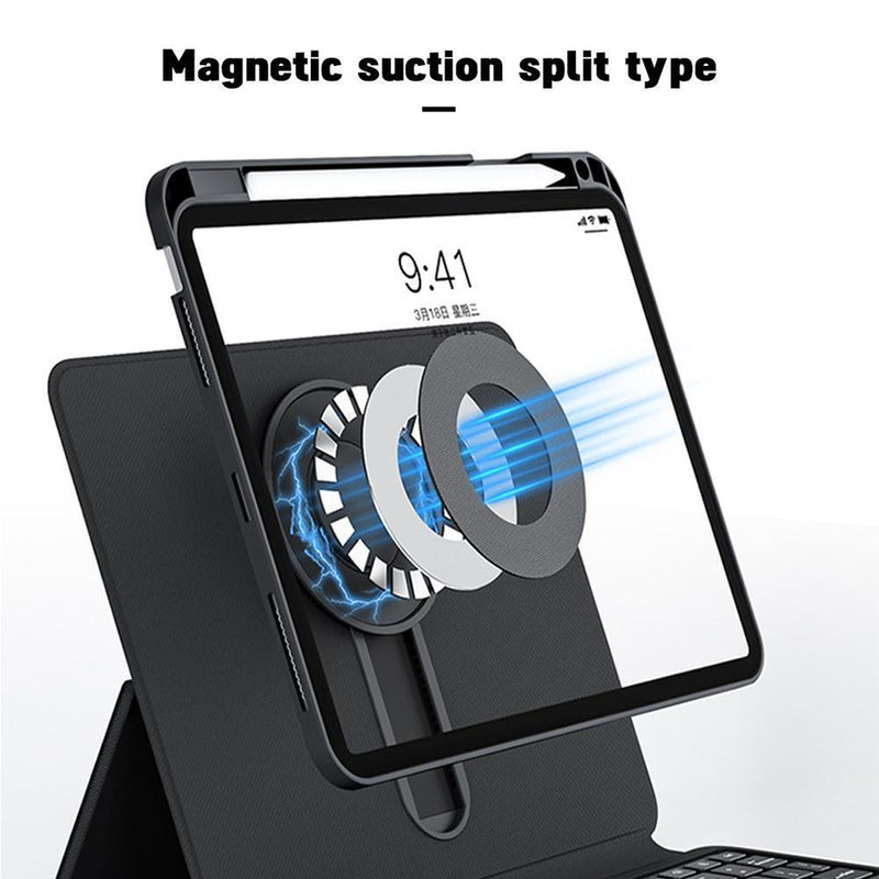 Cargue la imagen en el visor de la galería, Apple iPad Pro 11&quot; &amp; Air 4/5 10.9&quot;  &amp; Air 6 11&quot; - Magic 360 Rotation Detachable Smart Wireless Trackpad Keyboard Flip Case - Polar Tech Australia
