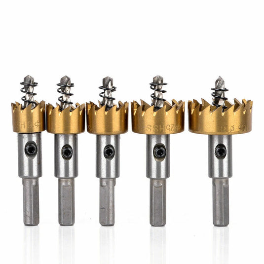 [5 in 1] HSS Steel Metal Wood Alloy Hole Opener Hole Saw Kit  (16-32mm)