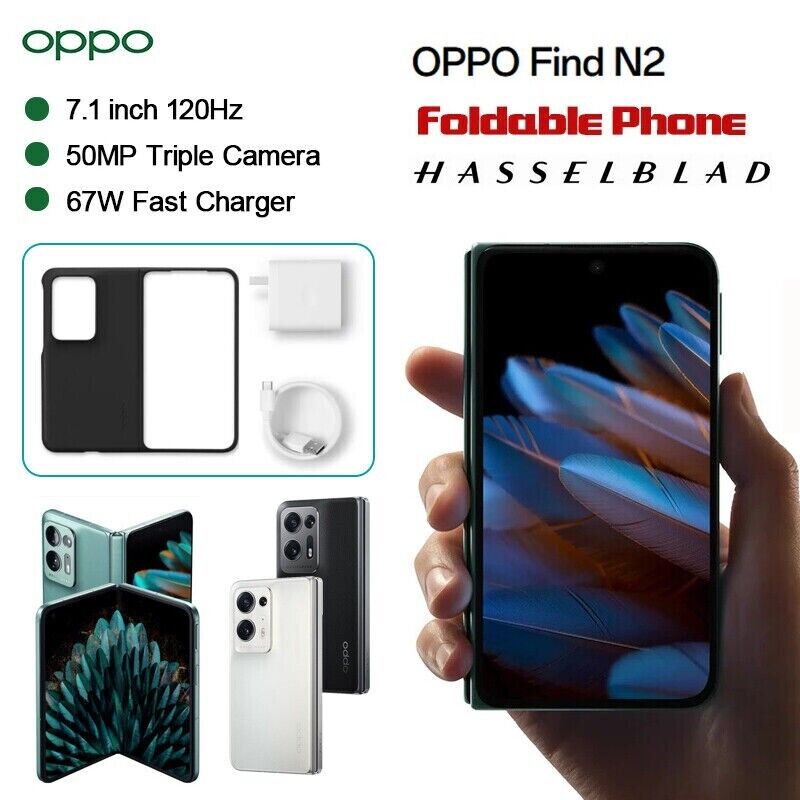 Chargez l&#39;image dans la visionneuse de la galerie, [Used 9/10] OPPO Find N2 (PGU110) - Snapdragon 8+ Gen 1 16GB RAM 512 GB Smartphone - Green Color - Polar Tech Australia
