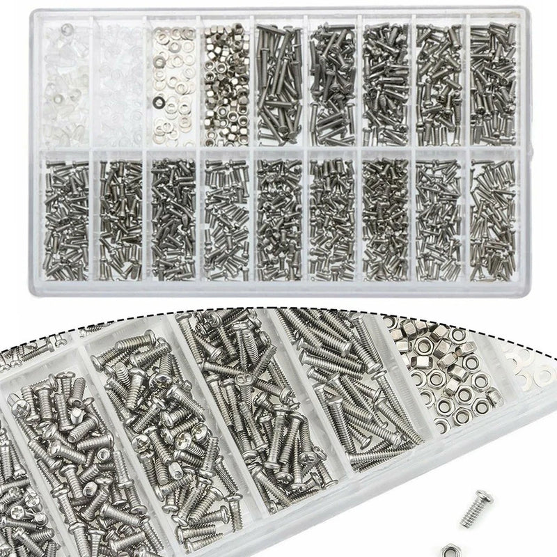 Load image into Gallery viewer, [1000 Pieces] Essential Eyewear Watch Camera Repair Screw Set Tool Kit
