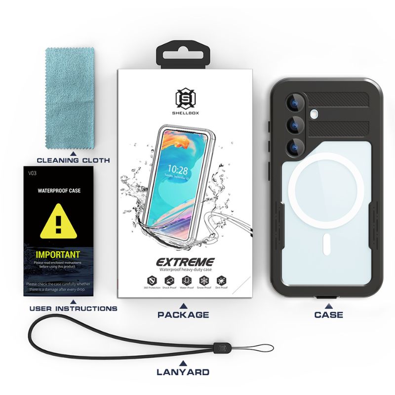 Load image into Gallery viewer, [Magsafe Compatible] [Mars Series] Samsung Galaxy S24 / Galaxy S24 Plus - Shellbox Full Covered Waterproof Heavy Duty Tough Armor Case - Polar Tech Australia
