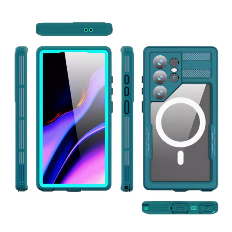 Chargez l&#39;image dans la visionneuse de la galerie, [Magsafe Compatible] [Mars Series] Samsung Galaxy S24 Ultra (SM-S928) - Shellbox Full Covered Waterproof Heavy Duty Tough Armor Case - Polar Tech Australia
