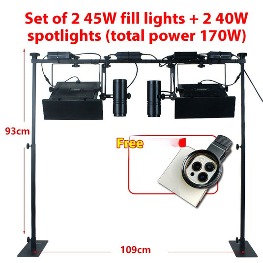 Desktop LED Photography & Video Lighting Kit – Jewellery, Crafts, Handmade Product Shooting
