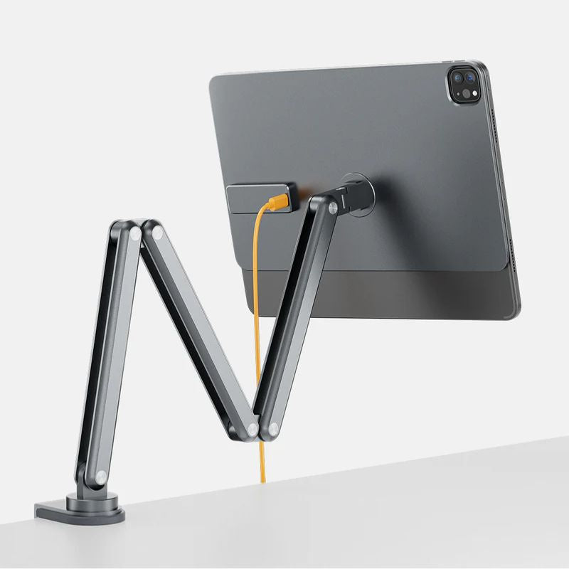 Cargue la imagen en el visor de la galería, KUXIU X36 Pro MAX iPad Magnetic Charging Stand Aluminum Alloy Boom Arm Adjustable Tablet Stand - EdgeFollow
