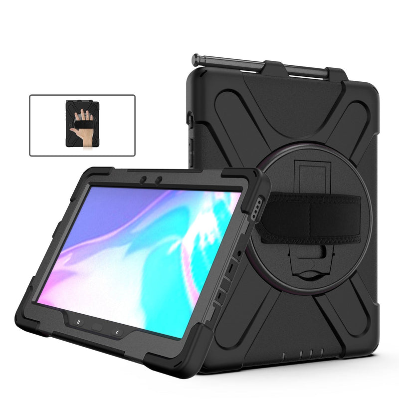 Chargez l&#39;image dans la visionneuse de la galerie, Samsung Galaxy Tab Active Pro 10.1&quot; 2019 (T540/T545) Heavy Duty 360 Degree Rotate Stand Hand Strap Case - Polar Tech Australia
