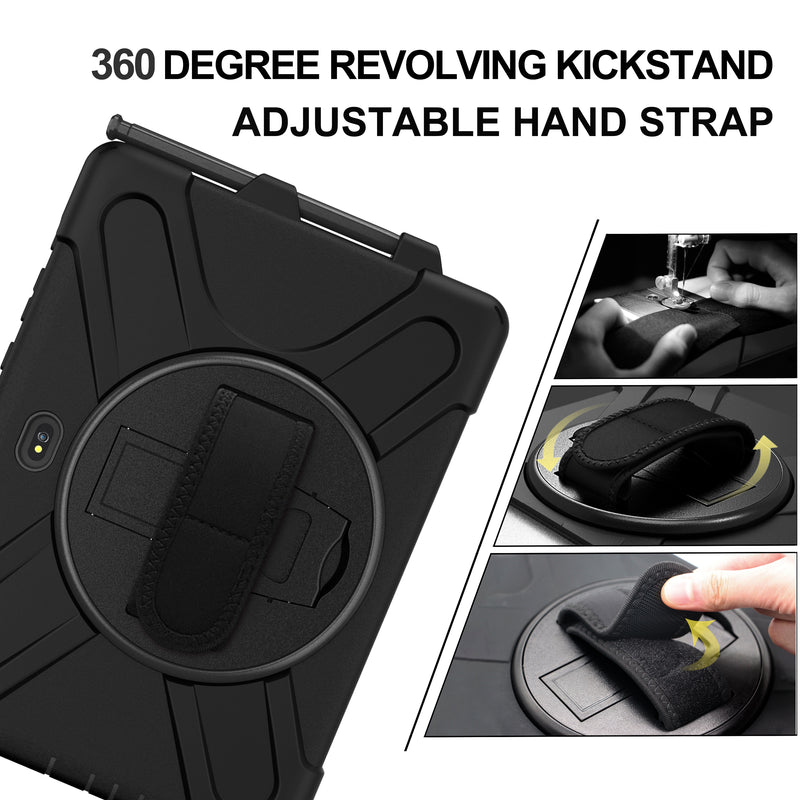 Chargez l&#39;image dans la visionneuse de la galerie, Samsung Galaxy Tab Active Pro 10.1&quot; 2019 (T540/T545) Heavy Duty 360 Degree Rotate Stand Hand Strap Case - Polar Tech Australia
