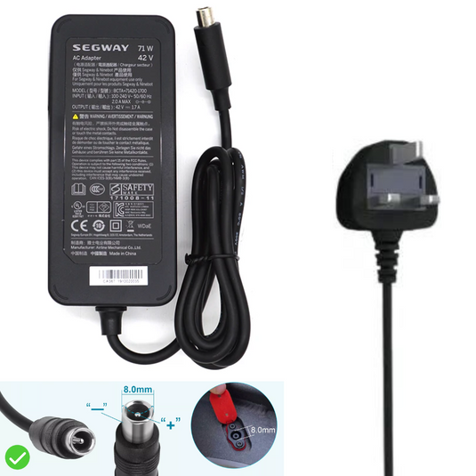 [71W/42V-1.7A][Lotus Plug] Segway Ninebot ES1 ES2 ES4 G30 Max Replacement Charger - Polar Tech Australia