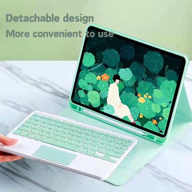 Chargez l&#39;image dans la visionneuse de la galerie, Detachable Wireless Bluetooth Keyboard Cover Case with Backlit for Apple iPad 10.9” &amp; 11“ 10/11th Gen (2022/2025)
