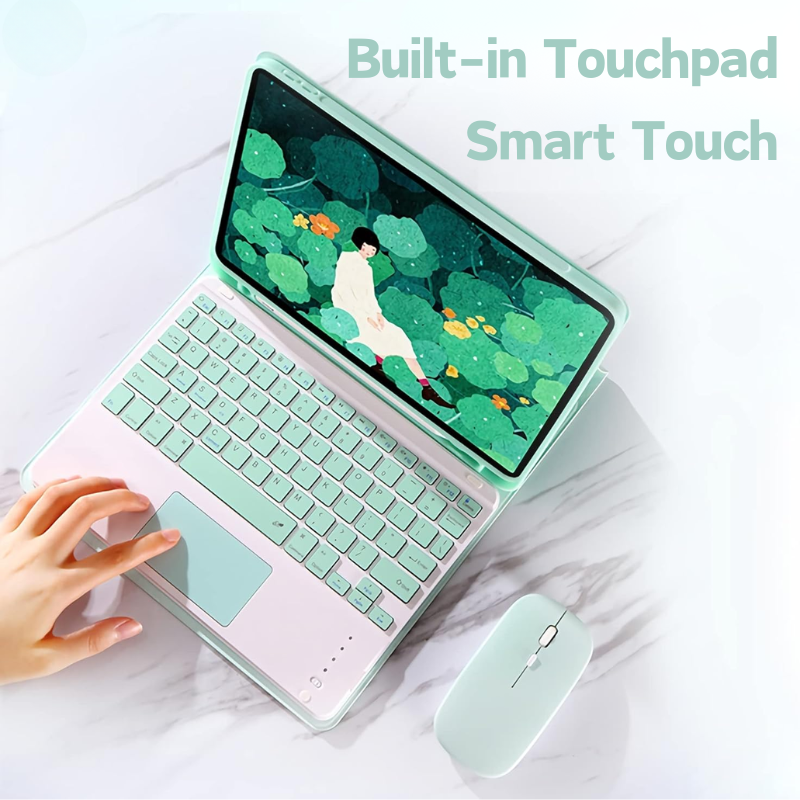 Chargez l&#39;image dans la visionneuse de la galerie, Detachable Wireless Bluetooth Keyboard Cover Case with Backlit for Apple iPad 10.9” &amp; 11“ 10/11th Gen (2022/2025)
