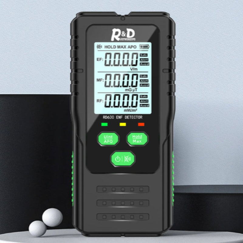 Cargue la imagen en el visor de la galería, [RD630C] R&amp;D Electromagnetic Field Radiation Detector Tester EMF Meter Multifunctional Handheld Portable Radio Frequency Warn Meter - Polar Tech Australia

