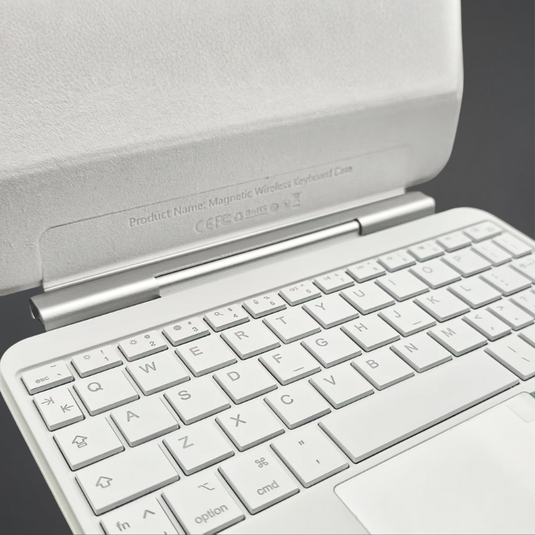 KIBO Apple iPad Mini 8.3'' 6/7th Gen (2021/2024) - Easy-Set Floating Cantilever Stand Precision Multi-Touch Trackpad Smart Wireless Keyboard Case With Backlit Keys