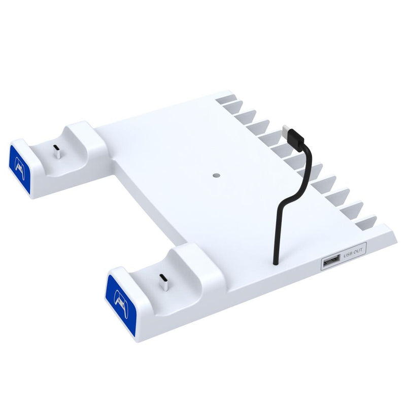 Cargue la imagen en el visor de la galería, PS5 Charging Station Brakcet  Base with Headphone Rack Dual Controller - Polar Tech Australia
