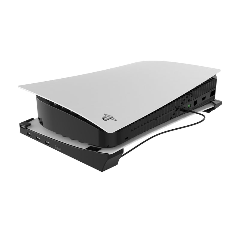 Cargue la imagen en el visor de la galería, Sony PlayStation 5 PS5 - Console Wall Mount Holder Horizontal Rack Storage Bracket Stand With 4 USB Charger Ports - Polar Tech Australia
