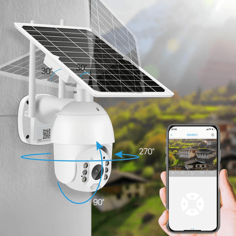 Cargue la imagen en el visor de la galería, [RSD-Q3-4G][1080P FHD][4G Version] Solar Panel Battery Powered IP66 Outdoor PTZ Camera - Polar Tech Australia
