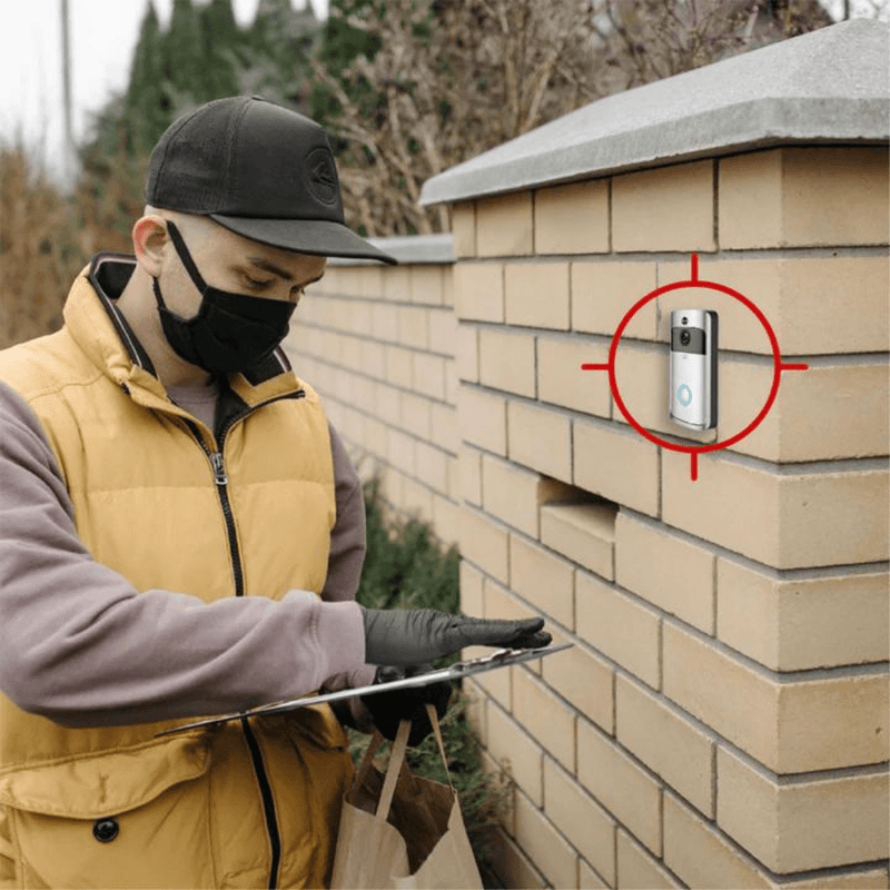 Cargue la imagen en el visor de la galería, [1080P FHD][With Chime &amp; Battery] Smart Doorbell Camera Wireless Wifi Doorbell Two Way Audio Intercom App Control - Polar Tech Australia
