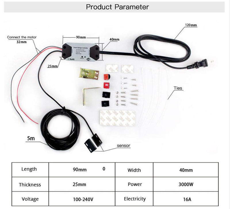 Load image into Gallery viewer, [TUYA Smart Home][AU Plug] Wireless Garage door Smart Controller Opener - Polar Tech Australia
