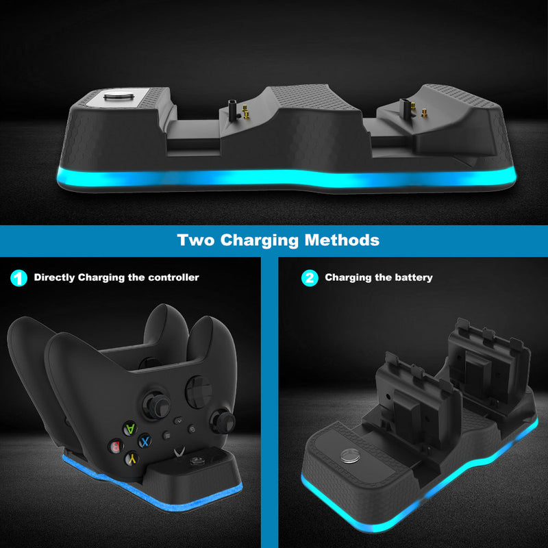 Chargez l&#39;image dans la visionneuse de la galerie, Xbox X/S Dual Charging Station with Dual USB-C Ports &amp; LED Indicator - Polar Tech Australia
