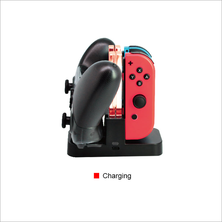 Chargez l&#39;image dans la visionneuse de la galerie, Nintendo Switch Joy-con Pro Colorful LED Charging Station Holder with Cable - Polar Tech Australia
