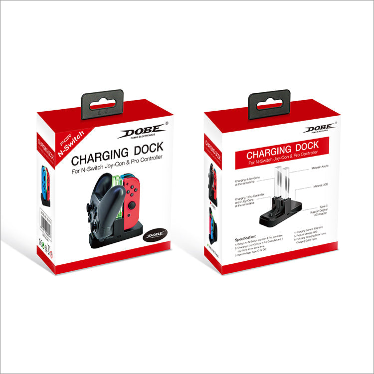 Chargez l&#39;image dans la visionneuse de la galerie, Nintendo Switch Joy-con Pro Colorful LED Charging Station Holder with Cable - Polar Tech Australia
