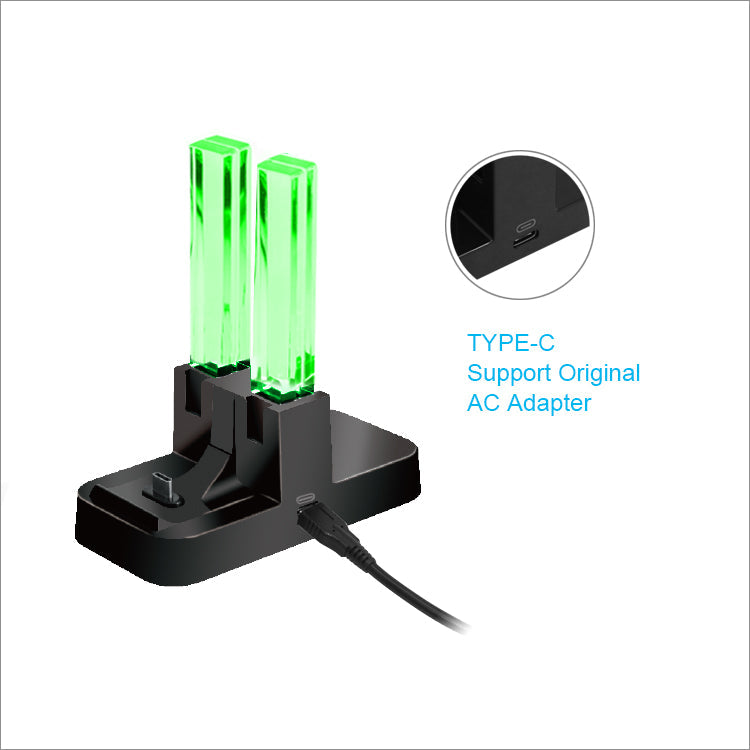 Chargez l&#39;image dans la visionneuse de la galerie, Nintendo Switch Joy-con Pro Colorful LED Charging Station Holder with Cable - Polar Tech Australia

